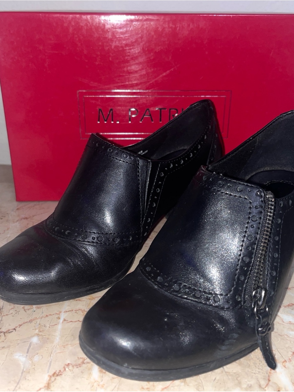 M. Patrick Faith Black Womens Boots